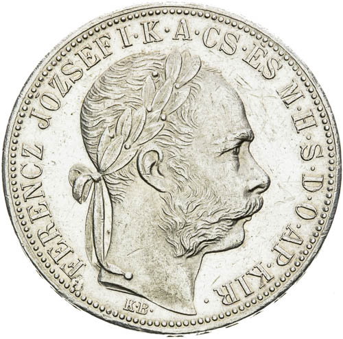 Zlatník 1885 - avers
