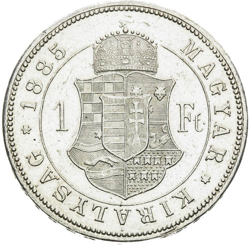 Zlatník 1885 - revers