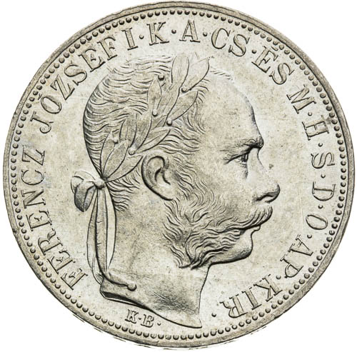 Zlatník 1885 - avers