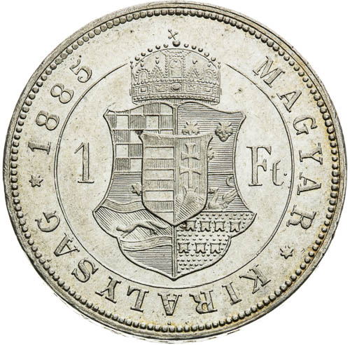 Zlatník 1885 - revers