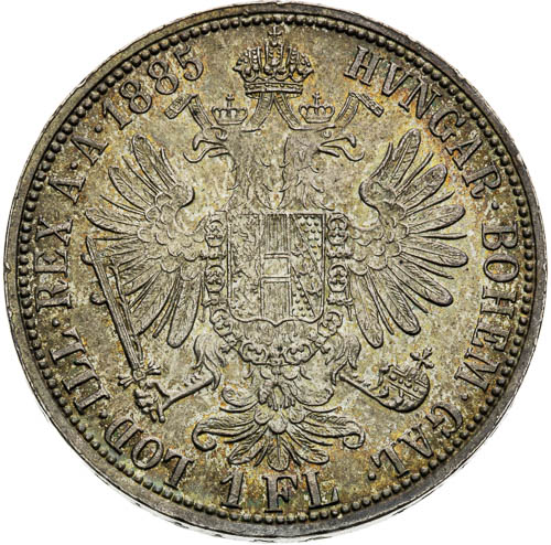 Zlatník 1885 - revers
