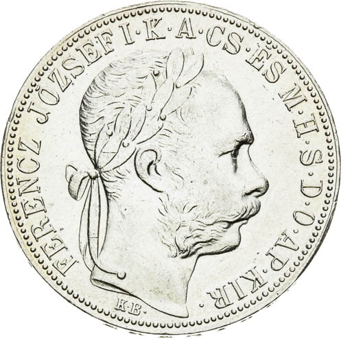 Zlatník 1886 - avers