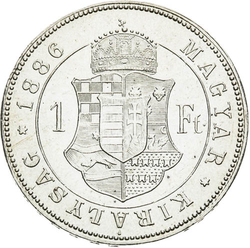 Zlatník 1886 - revers