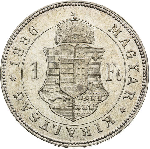 Zlatník 1886 - revers