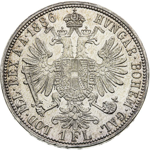 Zlatník 1886 - revers