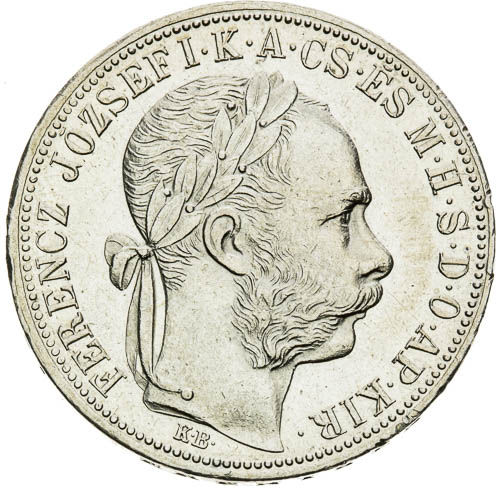 Zlatník 1887 - avers
