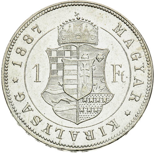 Zlatník 1887 - revers