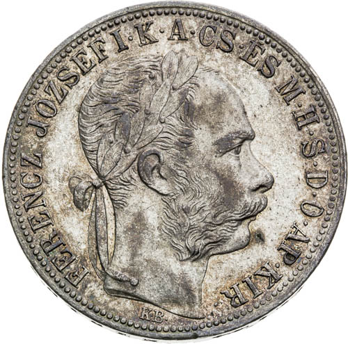 Zlatník 1887 - avers