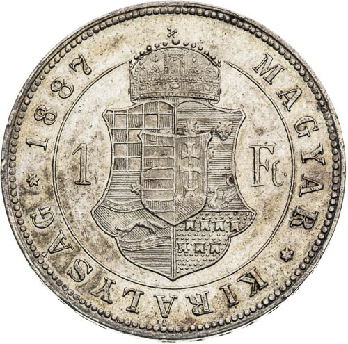 Zlatník 1887 - revers