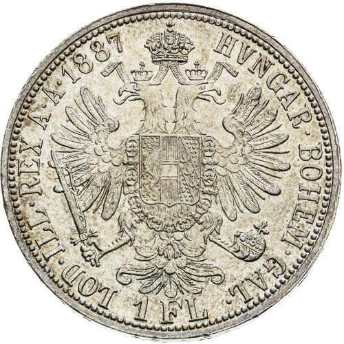 Zlatník 1887 - revers