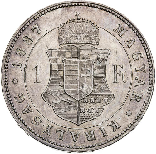 Zlatník 1887 - revers