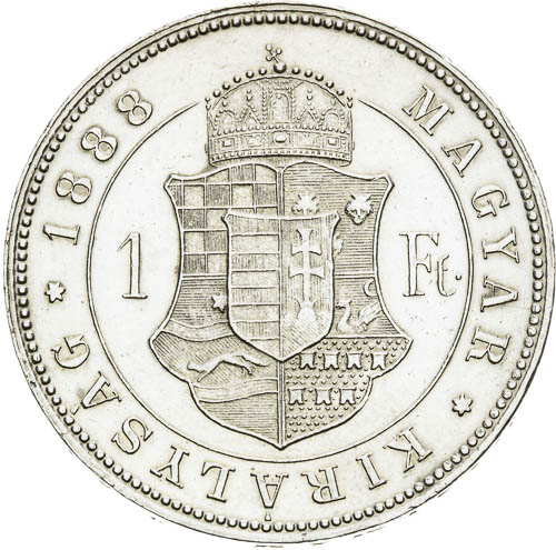 Zlatník 1888 - revers
