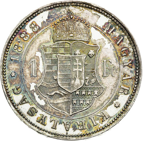 Zlatník 1888 - revers