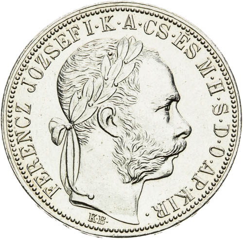 Zlatník 1889 - avers