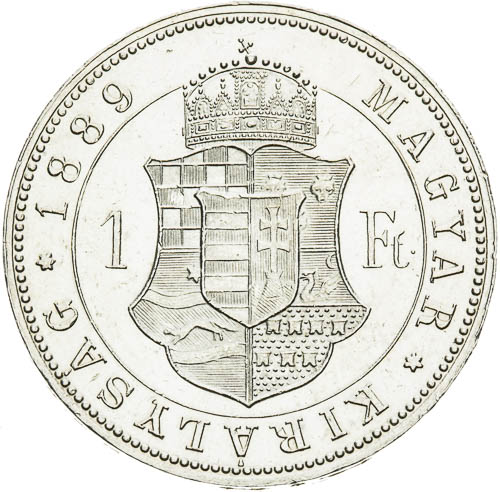 Zlatník 1889 - revers