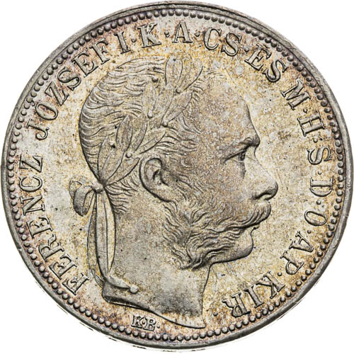 Zlatník 1889 - avers
