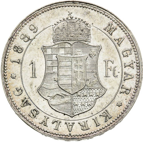 Zlatník 1889 - revers