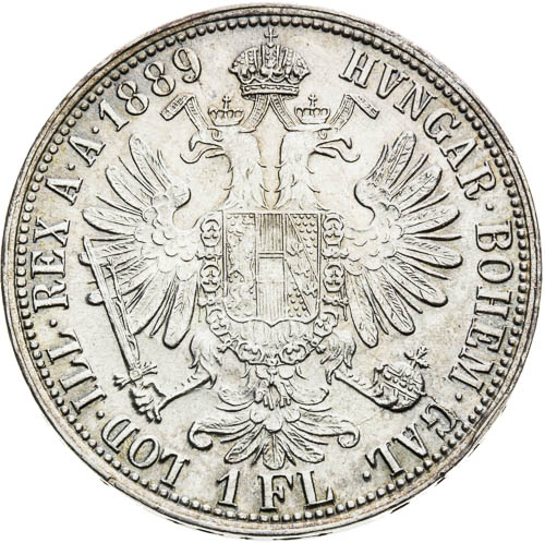 Zlatník 1889 - revers