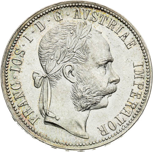 Zlatník 1889 - avers