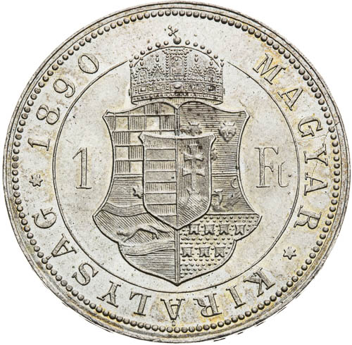Zlatník 1890 - revers