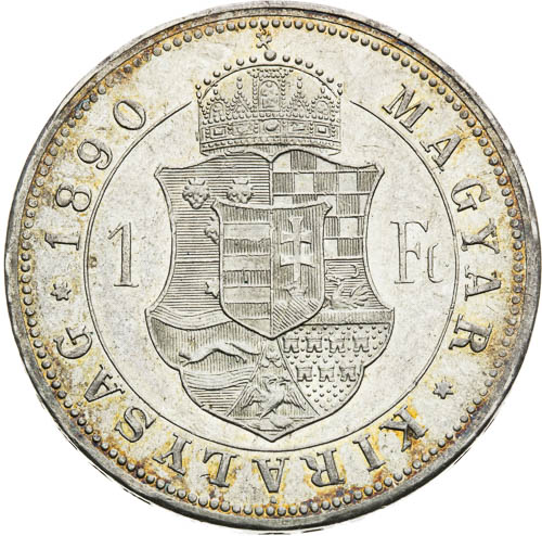 Zlatník 1890 - revers