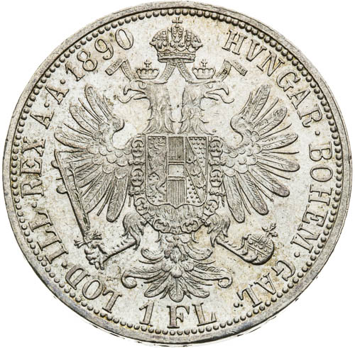 Zlatník 1890 - revers