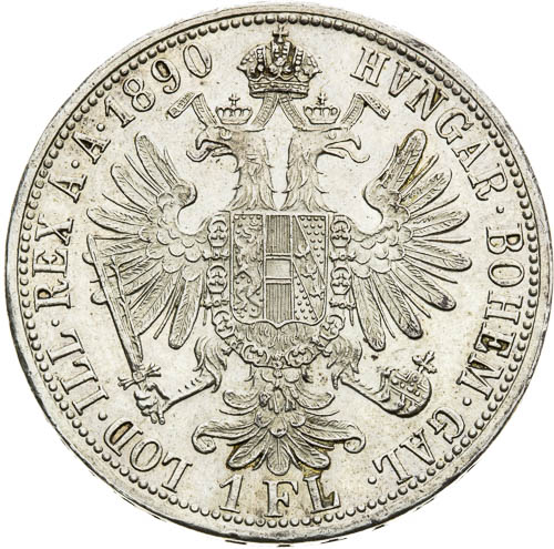 Zlatník 1890 - revers