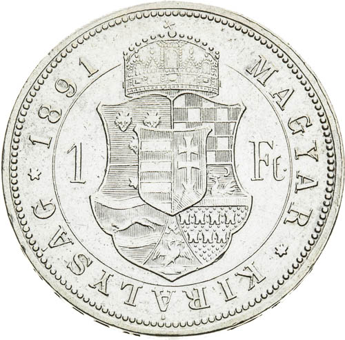 Zlatník 1891 - revers