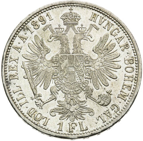 Zlatník 1891 - revers