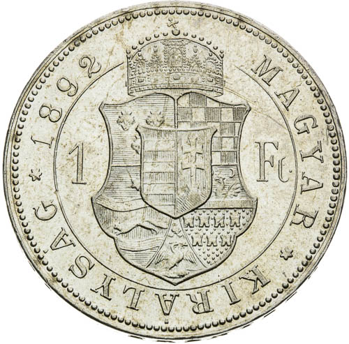 Zlatník 1892 - revers