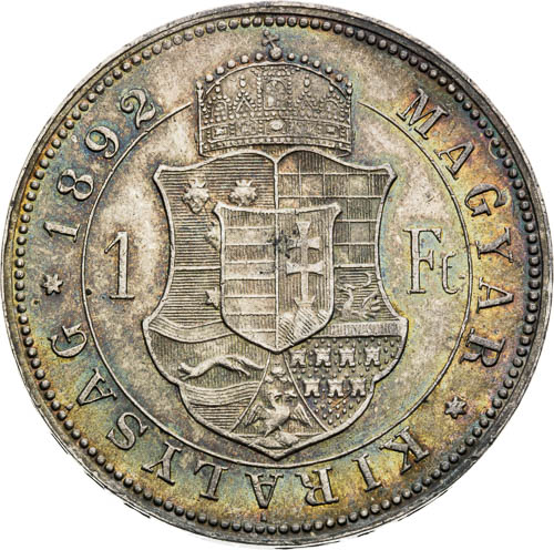 Zlatník 1892 - revers