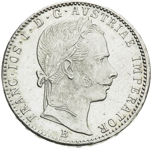 1/4 Zlatník 1860 - avers