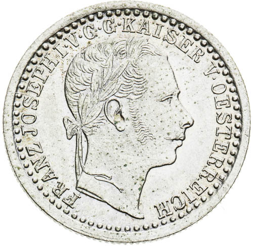 5 Krejcar 1858 - avers