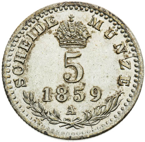 5 Krejcar 1859 - revers