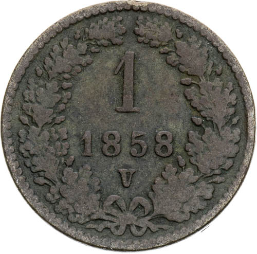 Krejcar 1858 - revers