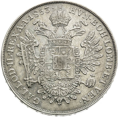 1/2 Scudo 1853 - revers