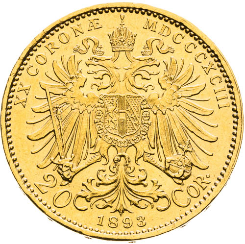 20 Korona 1893 - reverz