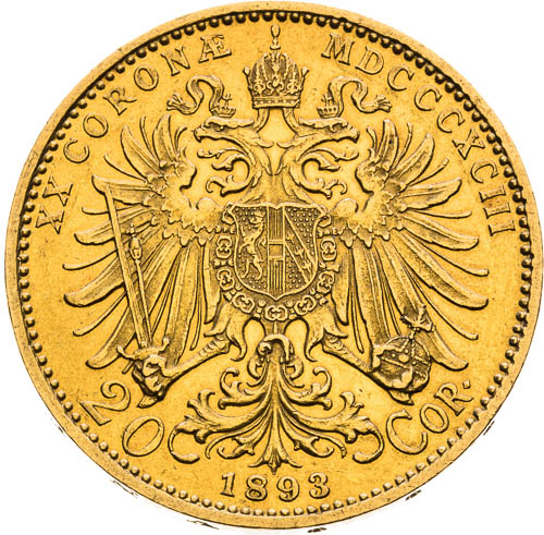 20 Korona 1893 - reverz