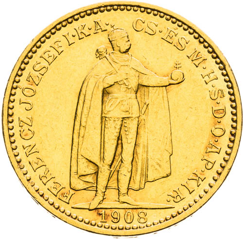 20 Korona 1908 - avers