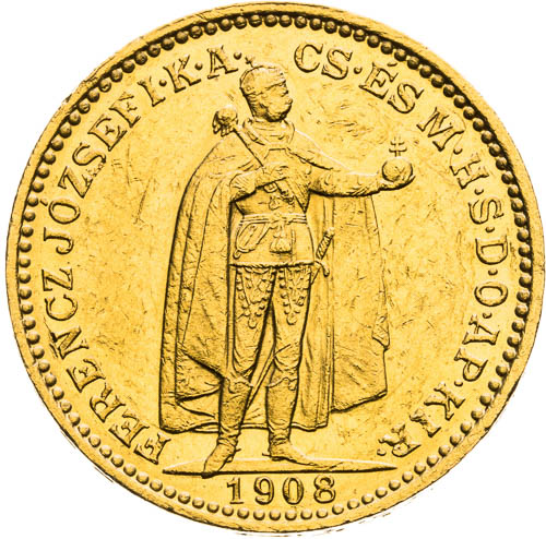20 Korona 1908 - avers
