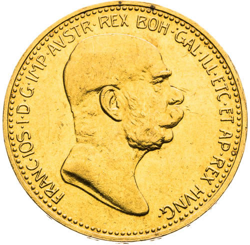 20 Korona 1908 - avers