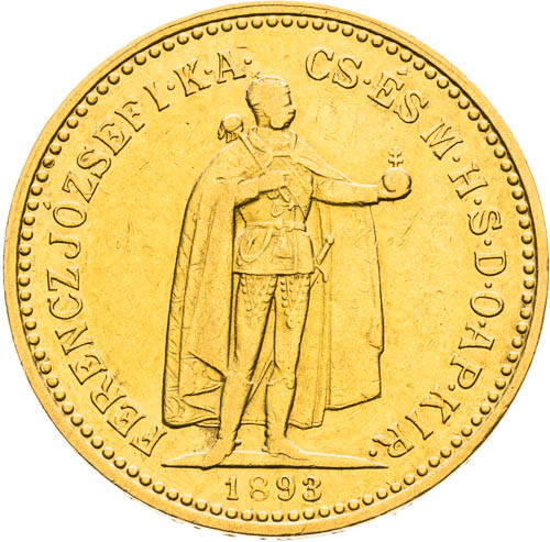 10 Korona 1893 - avers