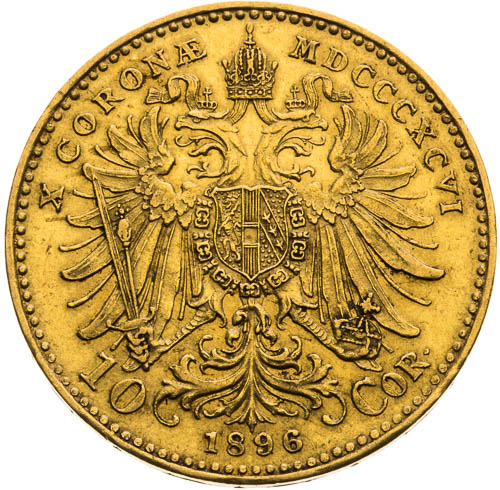 10 Korona 1896 - revers