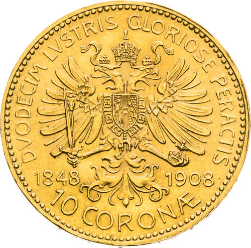 10 Korona 1908 - revers
