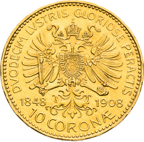 10 Korona 1908 - revers