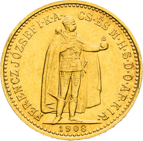 10 Korona 1908 - avers