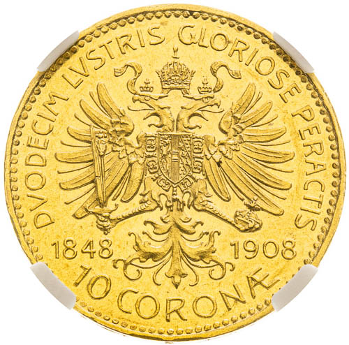 10 Korona 1908 - revers
