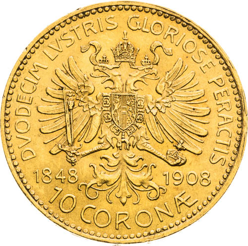10 Korona 1908 - revers