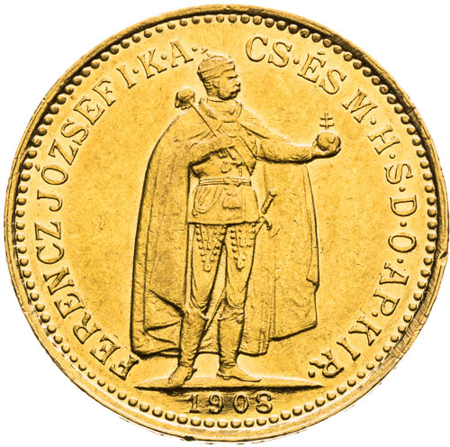 10 Korona 1908 - avers