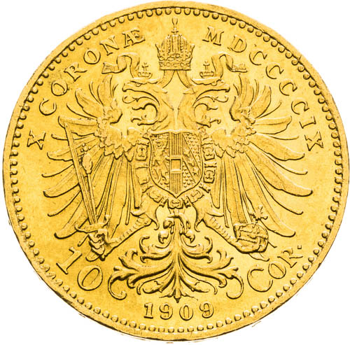 10 Korona 1909 - revers